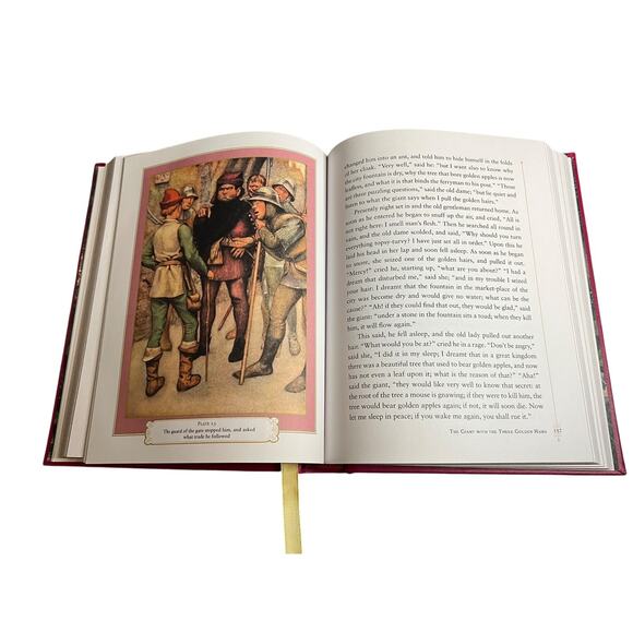 BROTHERS GRIMMS FAIRY TALES Deluxe Bonded Leather ILLUSTRATED Hardcover Book - Picture 5 of 7
